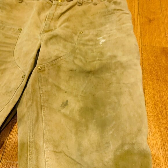 Vintage 60s 70s Carhartt Double Knee Work Pants 44 x 30 Talon Zipper Duck Canvas - Picture 8 of 16